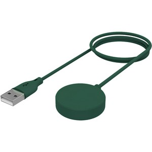 랩씨 갤럭시 워치 무선 충전기 케이블, USB-A 그린