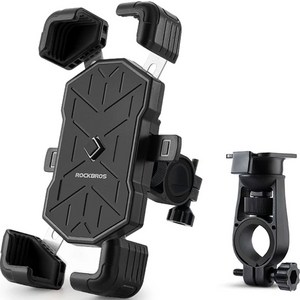 락브로스 자전거 킥보드 오토바이 휴대폰 거치대 HW-117, 블랙, 1개