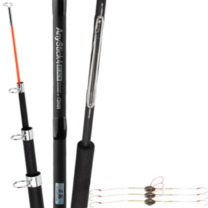 하나로 산메기 쌍낚시 애니스틱 4 낚시대 + 쌍낚시 바늘 채비 세트, 블랙(낚시대)