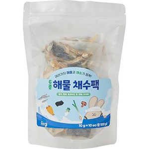 퍼기 어린이 6종해물 채수팩 10개입, 해물맛, 100g, 1개