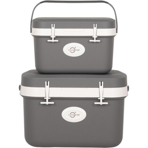 리빙오보제 캠핑 아이스박스 11L + 25L 세트, 그레이