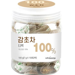 우리가스토리 국산 감초차 티백, 1g, 100개입, 1개