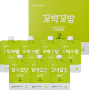 꼬박꼬밥 식사대용 녹차 맛 한끼 쉐이크, 40g, 7개