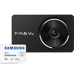 파인뷰 ADAS AI 자동 고온 차단 전후방 FHD 2채널 블랙박스 LX7700 POWER, 32GB