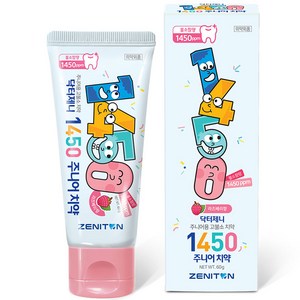 제니튼 닥터제니 1450 고불소 주니어 치약 라즈베리향, 60g, 1개