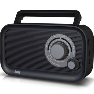 브리츠 레트로 휴대용 라디오, BZ-R410, 블랙