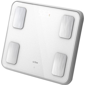 앳플리 와이더9 스마트 더블 스마트인 체중계, M89105, 화이트