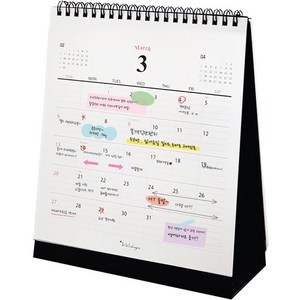 아이씨엘디자인 Desk Calendar 2024 M, 1개, 블랙