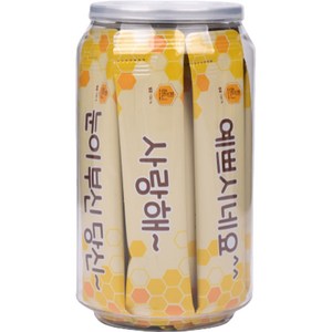 찐허니 벌꿀스틱 레터링 투명캔 20p, 200g, 1개