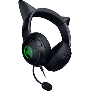 레이저 Razer Kraken Kitty V2 헤드셋, RZ04-0473, 블랙