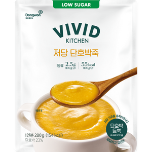 비비드키친 저당 단호박죽, 280g, 1개