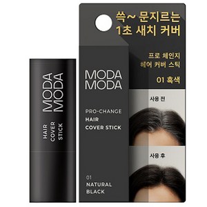 모다모다 프로체인지 헤어 커버 스틱 3.5g, 1호 흑색, 1개