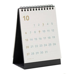 바이풀디자인 데스크 캘린더 미니 2024, 화이트, 1개