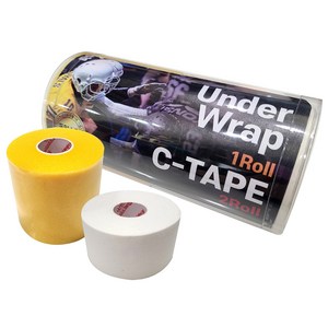 나사라 C TAPE 2p + Under Wrap 테이프 세트, 흰색(C TAPE), 노란색(Under Wrap), 1세트