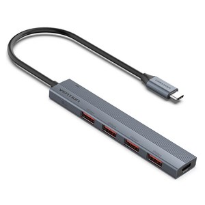 벤션 USB 3.2 Gen2 10Gbps C타입 고속 멀티허브 CKH, 그레이