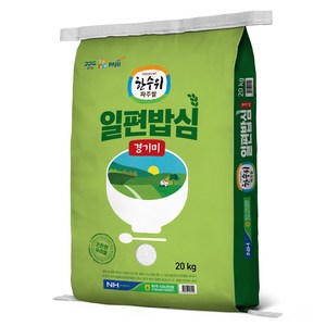 농협 한수위파주쌀 2024년산 햅쌀 일편밥심 경기미 참드림 특등급, 20kg, 1개