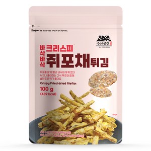 수산곳간 바삭바삭 크리스피 쥐포채 튀김, 100g, 1개