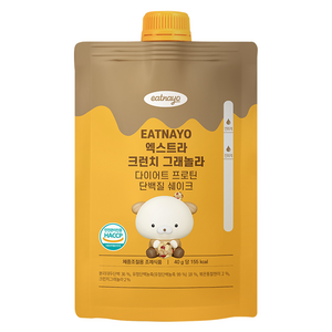 있나요 엑스트라 크런치 프로틴 단백질 쉐이크 파우치 그래놀라맛, 1개, 40g