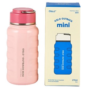 오슬로 아웃백 미니 스텐 텀블러, 핑크, 270ml, 1개