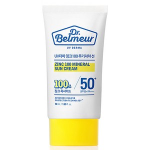 더페이스샵 닥터벨머 UV더마 징크100 무기자차 선크림 SPF50+ PA++++, 50ml, 1개