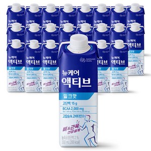 뉴케어 액티브 밀크맛, 200ml, 24개