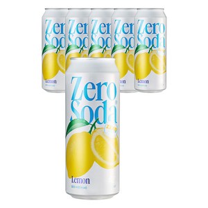 클룹 제로소다 탄산음료 레몬, 6개, 500ml