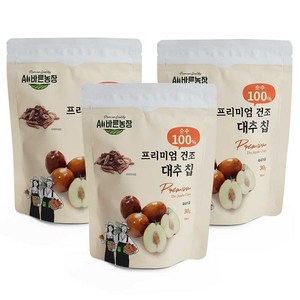 All바른농장 프리미엄 동결건조과일 대추 칩, 30g, 3개