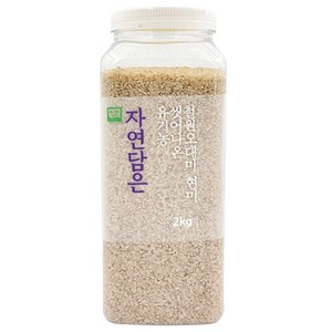 자연담은 유기농 씻어나온 철원오대미 현미 PET, 2kg, 1개