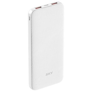 스카이 필 S10PD 20W 멀티포트 PD C타입 고속 충전 보조배터리 10000mAh, SKY-BS10PD, 폴라 화이트