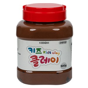 키즈 클레이 버켓, 갈색, 500g, 1개