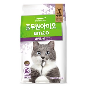 풀무원아미오 전연령 고양이 시원하냥 건식사료, 가수분해 닭, 1.5kg, 1개