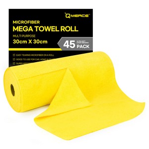 큐머스 메가타월 롤 45p, YELLOW, 1개