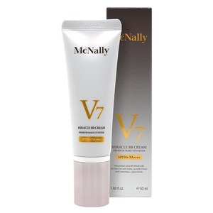 맥넬리 V7 미라클 비비 크림 SPF50+ PA++++, 혼합색상, 50ml, 1개