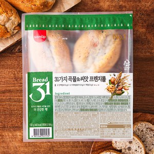 삼립 31가지 곡물 & 씨앗 프렌치롤, 132g, 1개