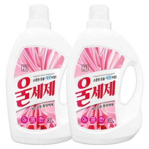 생활공식 부드러운 울세제 본품, 2개, 3L