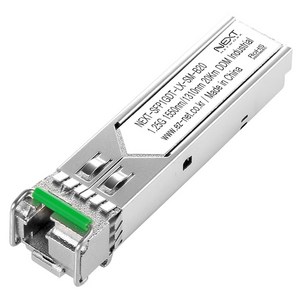 넥스트 싱글모드 1코어 LC 미니지빅 광모듈 NEXT-SFP1GDT-LX-SM-B20, 그레이, 1개