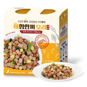 오아오 반려동물 아침한끼 오리 큐브 화식 습식사료, 1개, 600g