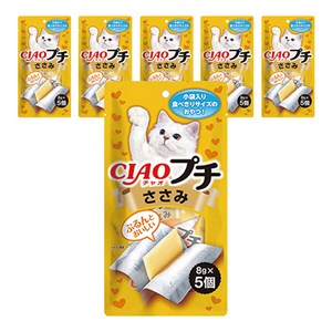 이나바 고양이 CIAO 쁘띠 사료 5p, 닭가슴살, 40g, 6개