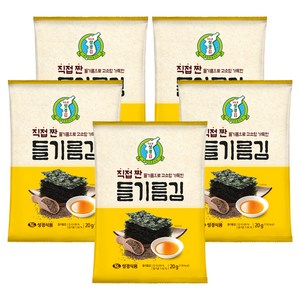 지도표성경 직접 짠 들기름김, 20g, 5개