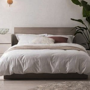 리바트 헤닝 수납형 호텔 침대 프레임 단품 방문설치, 멜란지브라운