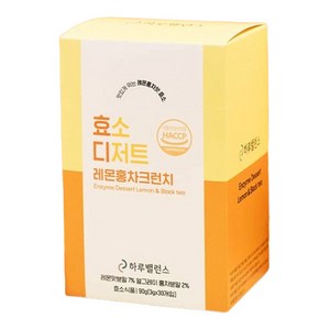 하루밸런스 효소디저트 레몬홍차크런치 30p, 1개, 90g