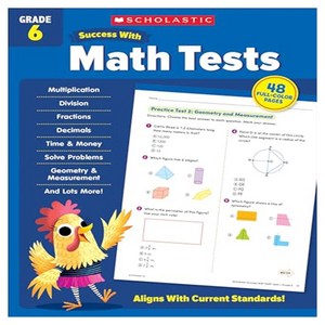 Scholastic Success with Math Tests Gade 6, ScholasticInc