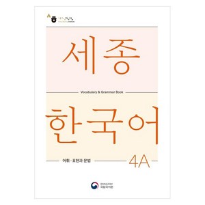 세종한국어 4A 어휘 표현과 문법(Sejong Koean Vocabulay and Gamma 4A), 공앤박