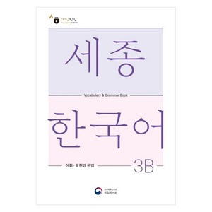 세종한국어 3B 어휘 표현과 문법(Sejong Koean Vocabulay and Gamma 3B), 공앤박