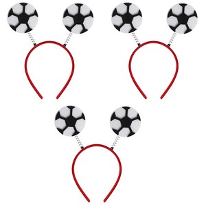 알로데 축구 응원 소품 파티용 머리띠 3P 1세트 09 더블축구볼, 3개