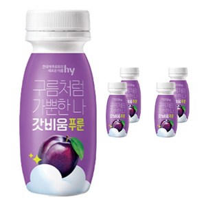 한국야쿠르트 갓비움 푸룬 유산균 프리바이오틱스, 100ml, 5개