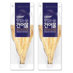 해맑은푸드 자연건조 황태포 2미, 140g, 2개