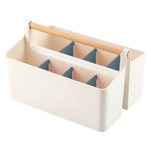 윰스 대용량 마카펜 연필꽂이 8칸 다용도 데스크 정리함, 블루, 1개