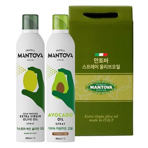 만토바 오일 스프레이 오리지널 200ml + 아보카도 200ml 선물세트, 1세트