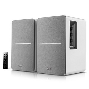 브리츠 2채널 Hi-Fi 블루투스 북쉘프 스피커, BR-1600BT, 화이트